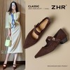 ZHR则则尖头方扣粗跟玛丽珍鞋女鞋2026新款法式优雅简约浅口单鞋 商品缩略图1