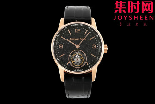 APP爱彼 Code 11.59 飞行陀飞轮系列 男士腕表 搭载高端定制手动陀飞轮机械机芯，推出两款全新款式，配备精致闪亮的表盘「砂金石珐琅表盘」 商品图0