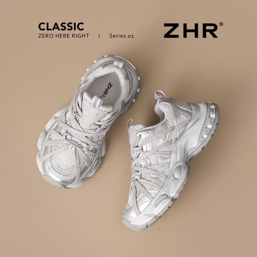 ZHR则则绑带厚底老爹鞋女款2026春季新款增高运动鞋小个子休闲鞋 商品图9