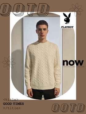 花花公子羊绒衫