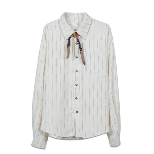 简约复古条纹衬衫-纪念日百货门店同款169251737 商品图4