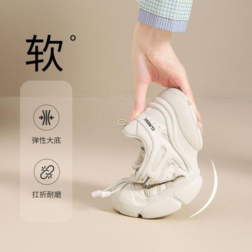 ZHR【增高5cm】免系带运动休闲鞋小白鞋2025春季内增高厚底运动鞋 商品图2