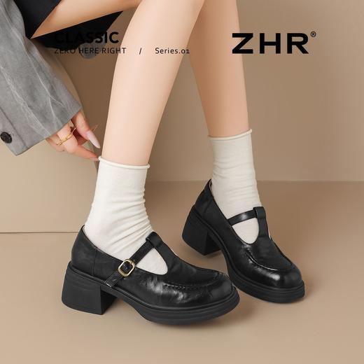 ZHR则则增高6cm甜酷风学院乐福鞋女2026新款复古时髦显高单鞋jk鞋 商品图4