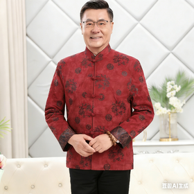 【特价清仓】 高档春秋男唐装外套 唐装民族服装 中老年2956款
