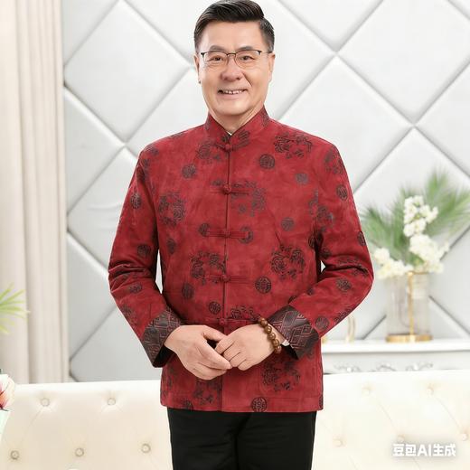 【特价清仓】 高档春秋男唐装外套 唐装民族服装 中老年2956款 商品图0