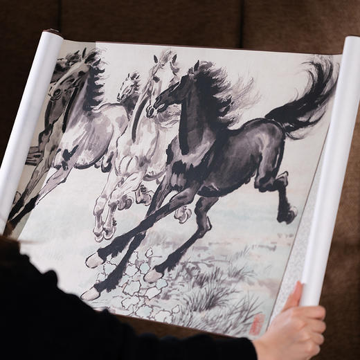 六骏奔腾，马到成功 画坛巨匠徐悲鸿《六骏图》典藏版 商品图3