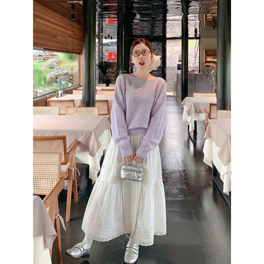 <曾小咸推荐>2.14现货秒杀 ！微信超特价！韩系露肩斜肩针织衫 日常209.99 立减120 秒杀89.99！！ 商品图1