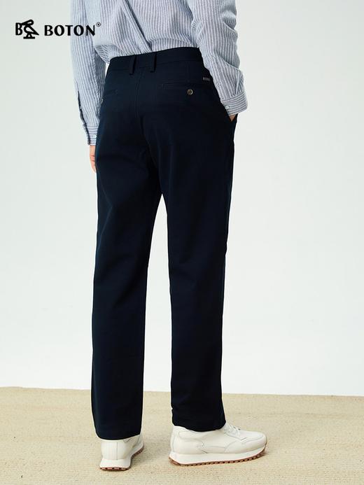 【长绒棉】波顿男士秋冬季休闲裤直筒修身棉弹力高端通勤休闲长裤ME976325 商品图2