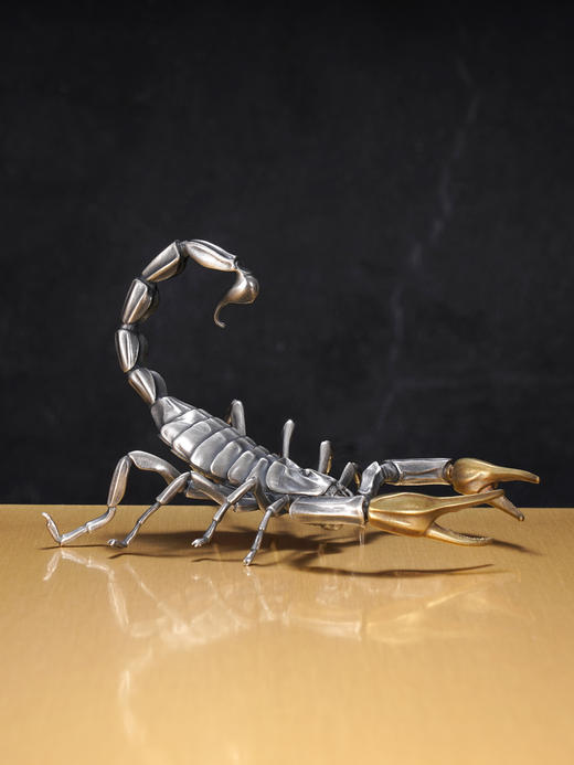 子佩集S999银【独甲一方】茶宠【CC389】纯银小摆件蝎子2406 商品图6