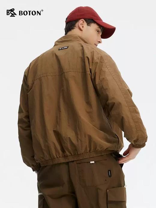 波顿男士春秋季夹克宽松立领高端美式休闲外套MJ036125 商品图2