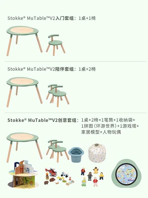 Stokke Mutable V2 套组合集 多功能积木桌宝宝玩具儿童游戏桌早教益智协调锻炼3岁+ 商品图4
