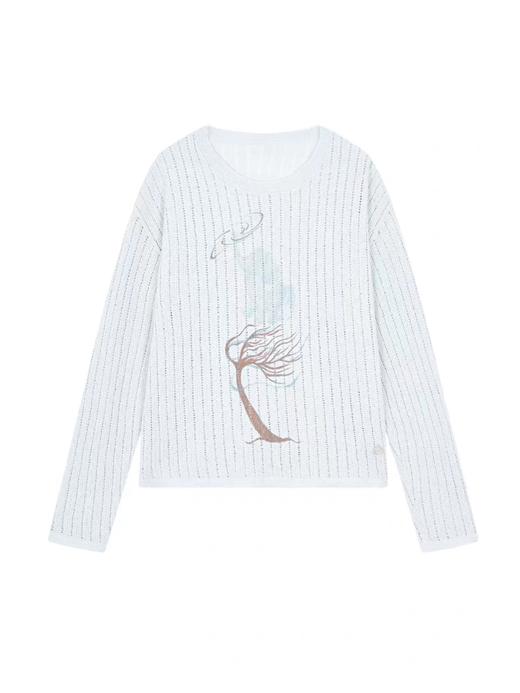 早乙女惠子saotome/STMMY211780/树上大象镂空毛衣 商品图2