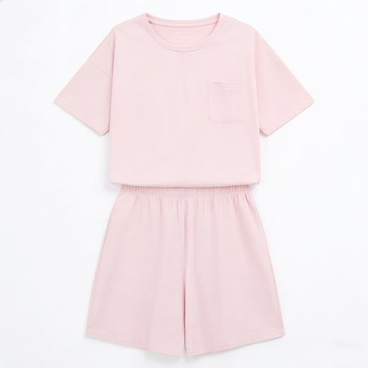 【棉+莫代尔柔软轻薄】舒雅女短袖短裤套装，M/C暗条纹 52%莫代尔 48%棉轻薄柔软  手感舒适 亲肤凉爽尺码S-XL  31/26403H 商品图2