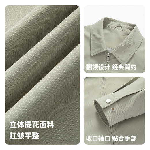 【易打理】圣得西提花通勤翻领男款夹克2026春季新款高端商务外套 商品图4