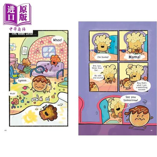 预售 【中商原版】桥梁漫画 超级煎饼 共3册 Super Pancake 英文原版 小初文学 儿童漫画故事书 幽默笑话读物 图画图像小说 7-12岁 商品图4