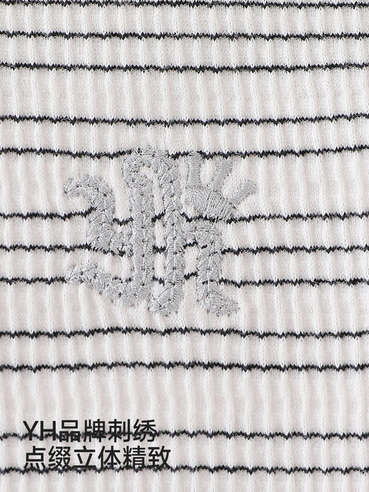 【高定系列】英氏童装儿童衬衫男童条纹拼接上衣针织衬衣百搭YRCAJ1S038A 商品图4