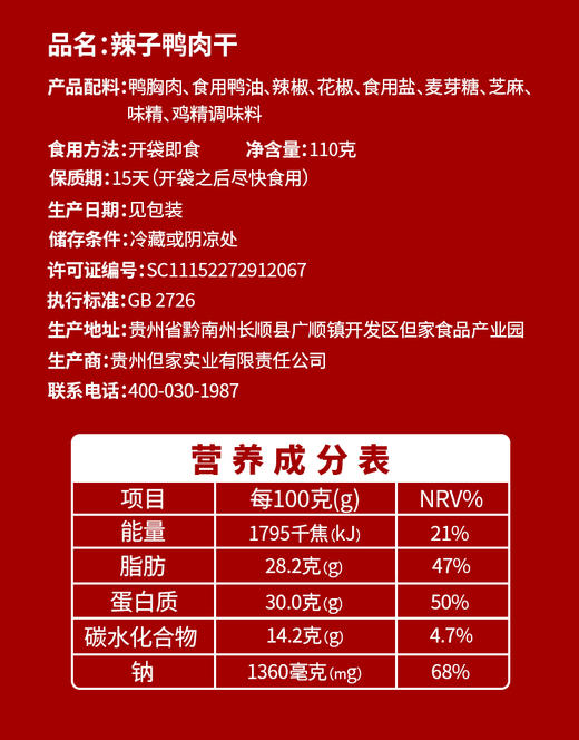 【劲爆新款】但家麻辣鸭肉干 超级棒！ 商品图8