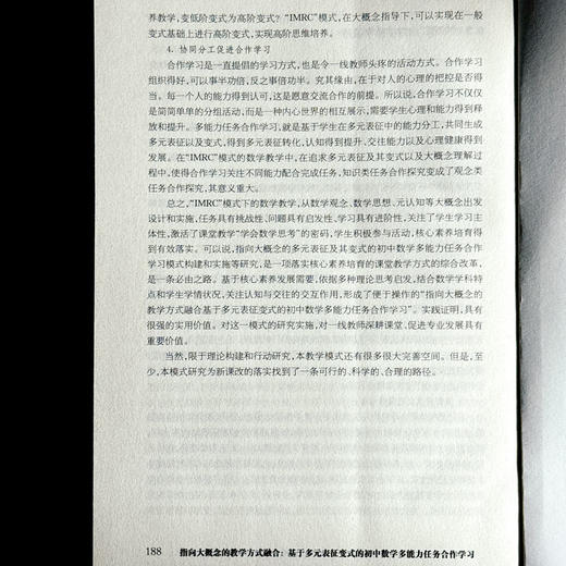 指向大概念的教学方式融合 基于多元表征变式的初中数学多能力任务合作学习 商品图12