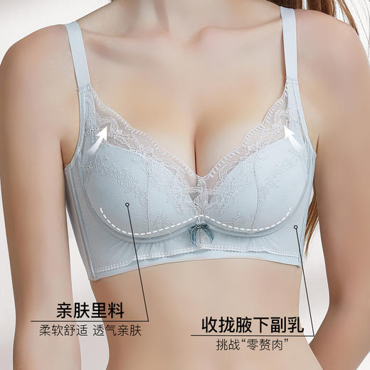 【7.5折限时特惠】【B杯单件】【秀黛】倾城甜心无钢圈中厚杯文胸【三排扣】W5110005B【门店同款】 商品图2