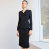 IWY/高级感藏青色西装套裙女收腰显瘦职业装两件套气质职业裙装J26CS272 商品缩略图1