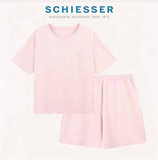 【棉+莫代尔柔软轻薄】舒雅女短袖短裤套装，M/C暗条纹 52%莫代尔 48%棉轻薄柔软  手感舒适 亲肤凉爽尺码S-XL  31/26403H 商品图1