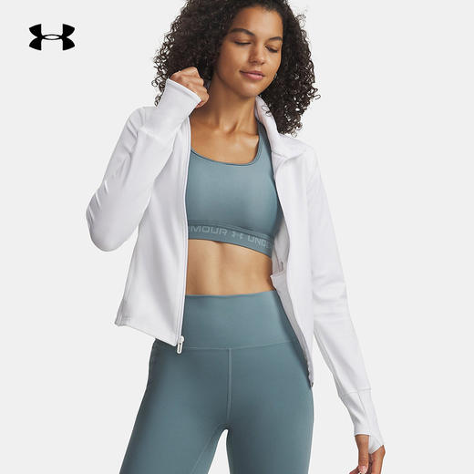 安德玛运动2025F/W女针织夹克 1379157-101 商品图0