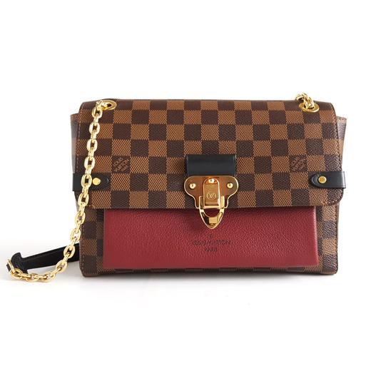 【98新闲置】LV路易威登Vavin系列N40109小号棕色棋盘格拼色vavin链条包单肩包女士080226AK11 商品图0