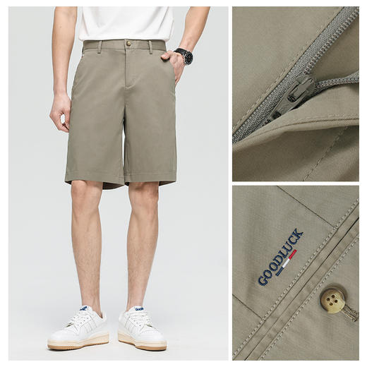 【亚麻】德鲨鲨鱼休闲短裤男青年2025夏新款百搭五分裤子 商品图3