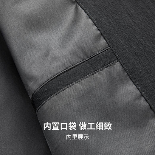 【易打理】圣得西商务简约格纹肌理男士夹克26年春季新款翻领外套 商品图10