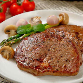 恒都 牛肉生鲜 整切西冷眼肉 黑椒牛仔骨 国产牛排D礼盒 1420g