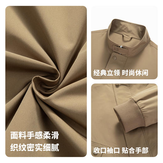 【易打理】圣得西男士休闲立领夹克时尚都市2026新款春季潮流外套 商品图4