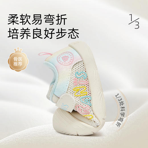 泰兰尼斯春款婴童段包头防踢透气网布步前鞋学步鞋T01B4A4094 商品图6
