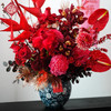 《繁华纳福》红掌牡丹菊富贵鸟大花蕙兰高原红瓶插花 商品缩略图0