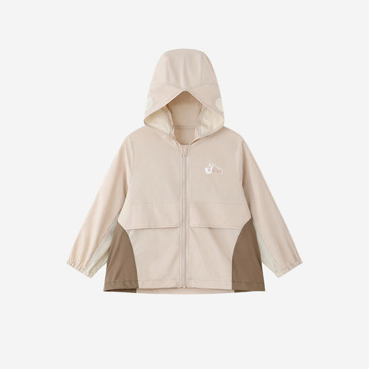 【商场同款】英氏儿童外套男童短帽防晒衣夏季凉感浅咖系皮肤衣 商品图4