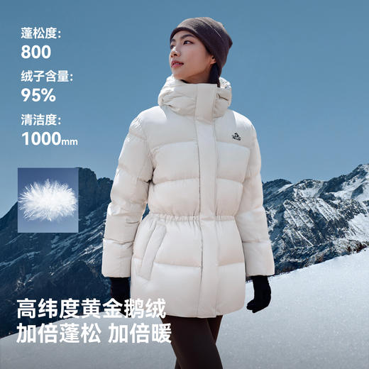 【800蓬鹅绒】伯希和户外羽绒服女2025新款保暖收腰修身防风外套 商品图1