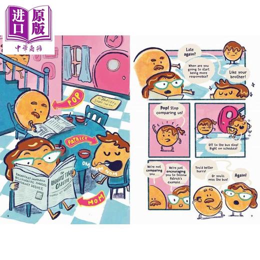 预售 【中商原版】桥梁漫画 超级煎饼 共3册 Super Pancake 英文原版 小初文学 儿童漫画故事书 幽默笑话读物 图画图像小说 7-12岁 商品图1