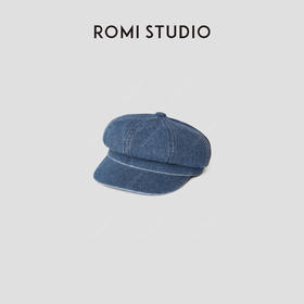 ROMI STUDIO 日系复古水洗做旧牛仔八角帽 RWCAP34891