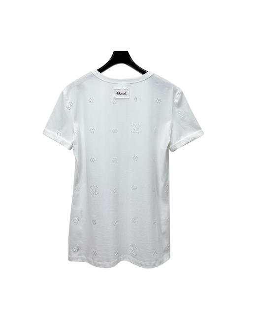 女款镂空刺绣短袖T恤ba025 商品图1