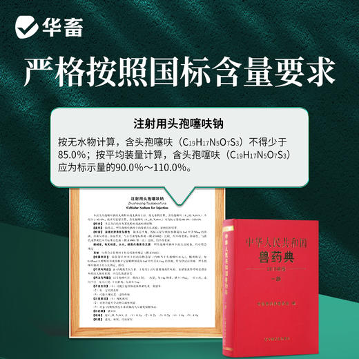 华畜兽用注射头孢噻呋钠猪牛羊消炎药养殖场用 商品图1