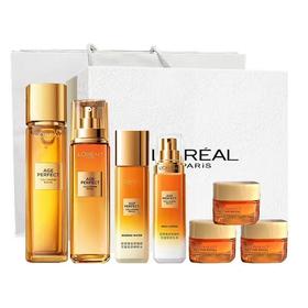 欧莱雅花蜜胶原小蜜罐水乳礼盒套装400ml（面霜滋润和轻盈版随机发货）【分仓直发，72小时发货，周末节假日不发货】