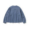 WHEELS and WIND 男女中性款水洗牛仔机能性耐磨宽松无领夹克外套 商品缩略图4