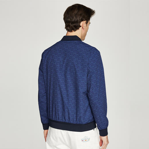 【泡泡纱肌理】德鲨短款棒球领夹克男青年春季新款休闲上衣外套 商品图3