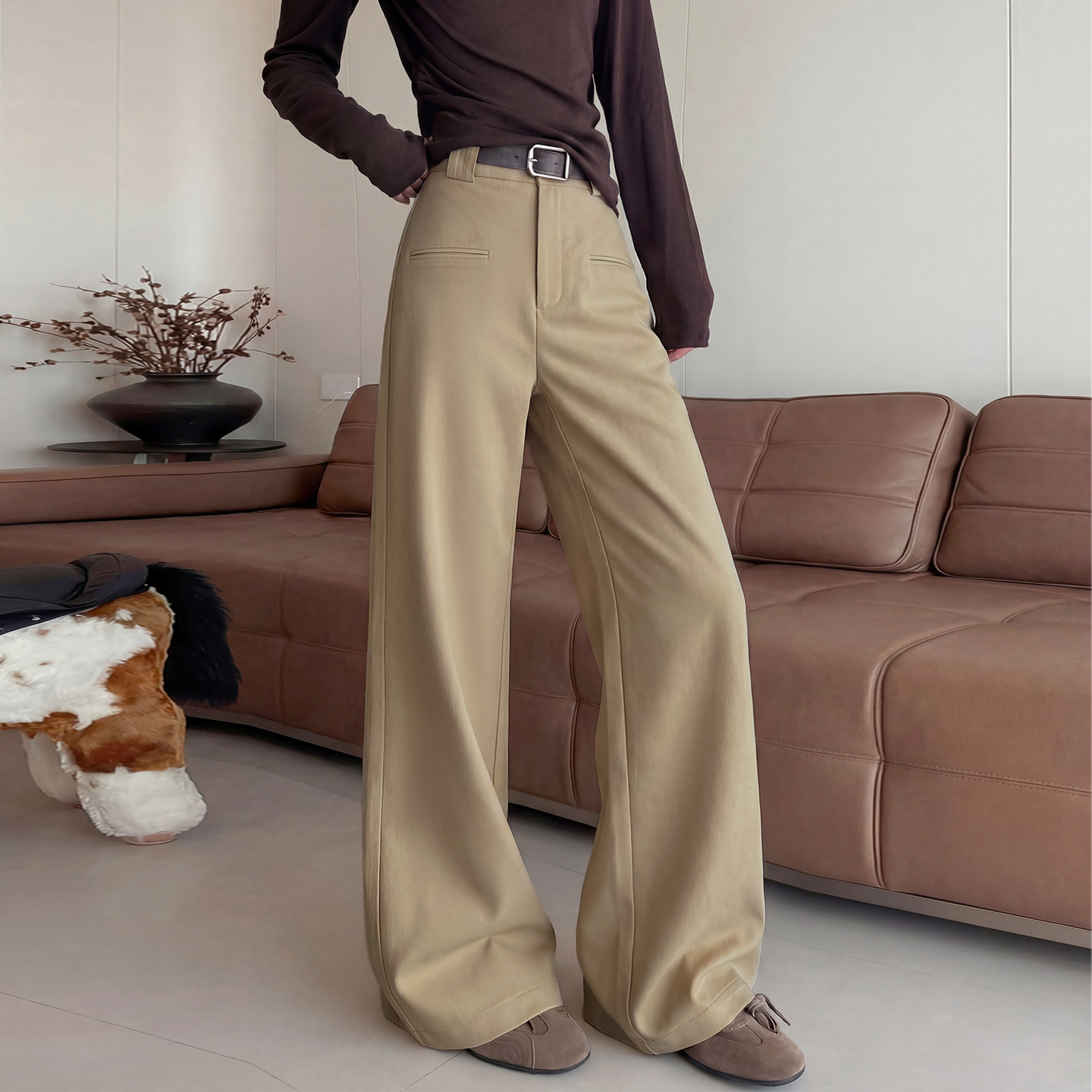 春节不打烊【喵小仟 钛金棉横口袋直筒裤/直筒裤】三个规格可选 不同身高都适配 搭配神器 开春必备（3-5天发货周末顺延）