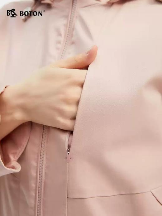[不易皱]波顿春秋季女士美式休闲连帽短款夹克外套LJ929125 商品图3