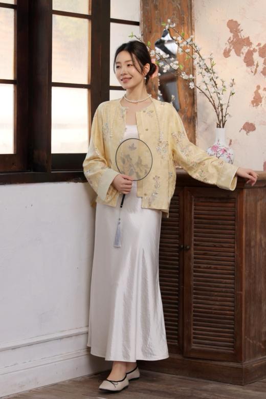 【门店同款】ENJOY春季“画中行”春时月微中式外套 169697296 商品图6