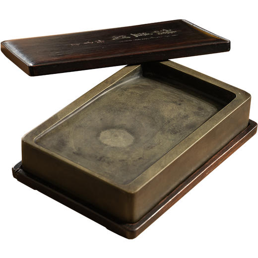 清	詹荡阁翊云款长方敞池绿端砚 商品图5