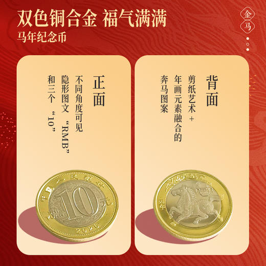 马年开运大红包 含马年纪念币 纪念钞 金钞 邮票 商品图3