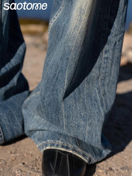 早乙女惠子saotome/STMKZ211674/复杂工艺直筒牛仔裤 商品图2