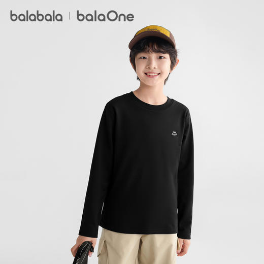 巴拉巴拉balaOne童装儿童长袖t恤男童女童2025冬新款百搭休闲上衣 商品图1