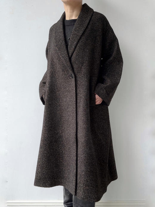 DONSEE10｜DS10AW2507-D 肌理棕 自然肌理长款大衣 商品图7